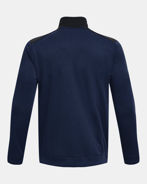 Men's UA Storm SweaterFleece ½ Zip in Blue image number 6
